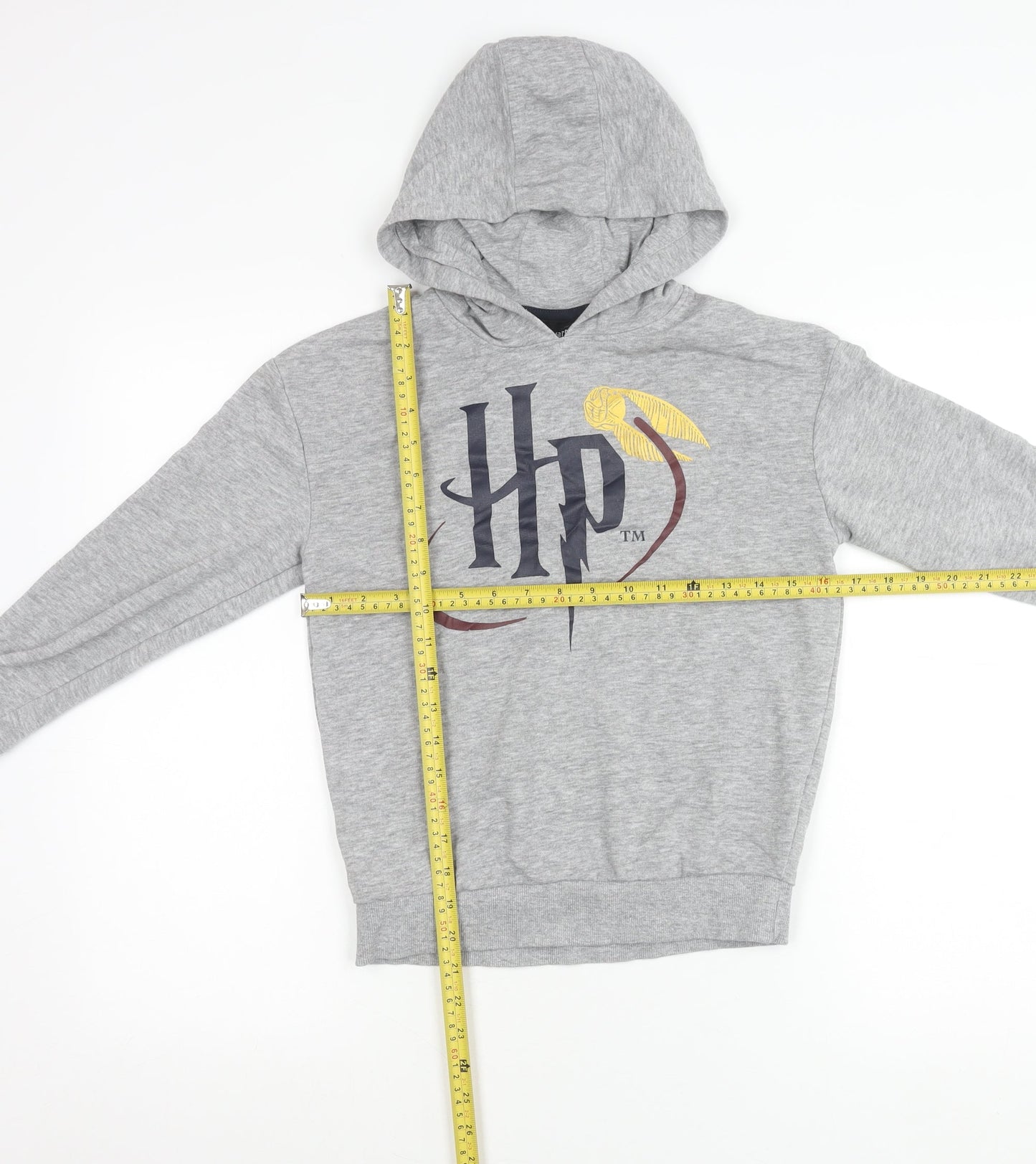 Harry Potter Boys Grey Pullover Hoodie 9-10 Years Hooded Graphic Print