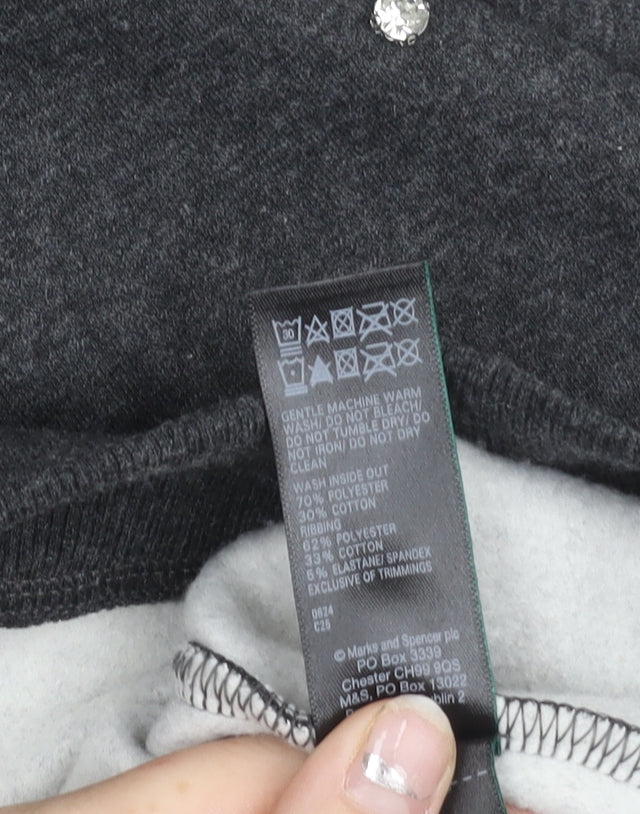 Marks and Spencer Women’s Grey Jewel Pullover Jumper Size L Regular