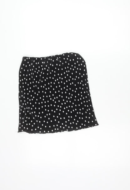 ASOS Women’s Black Polka Dot Pencil Skirt Size 8 Short Stretch