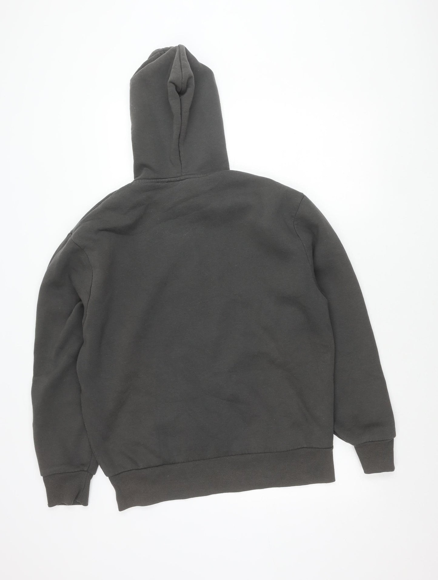 Collusion Men’s Black Pullover Hoodie Small Logo Graphic Print