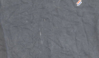 Superdry Men’s Blue XS Pullover Crew Neck Sweatshirt Logo