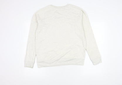 Bear Hug Women’s Ivory Graphic Pullover Sweatshirt Size S