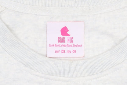 Bear Hug Women’s Ivory Graphic Pullover Sweatshirt Size S