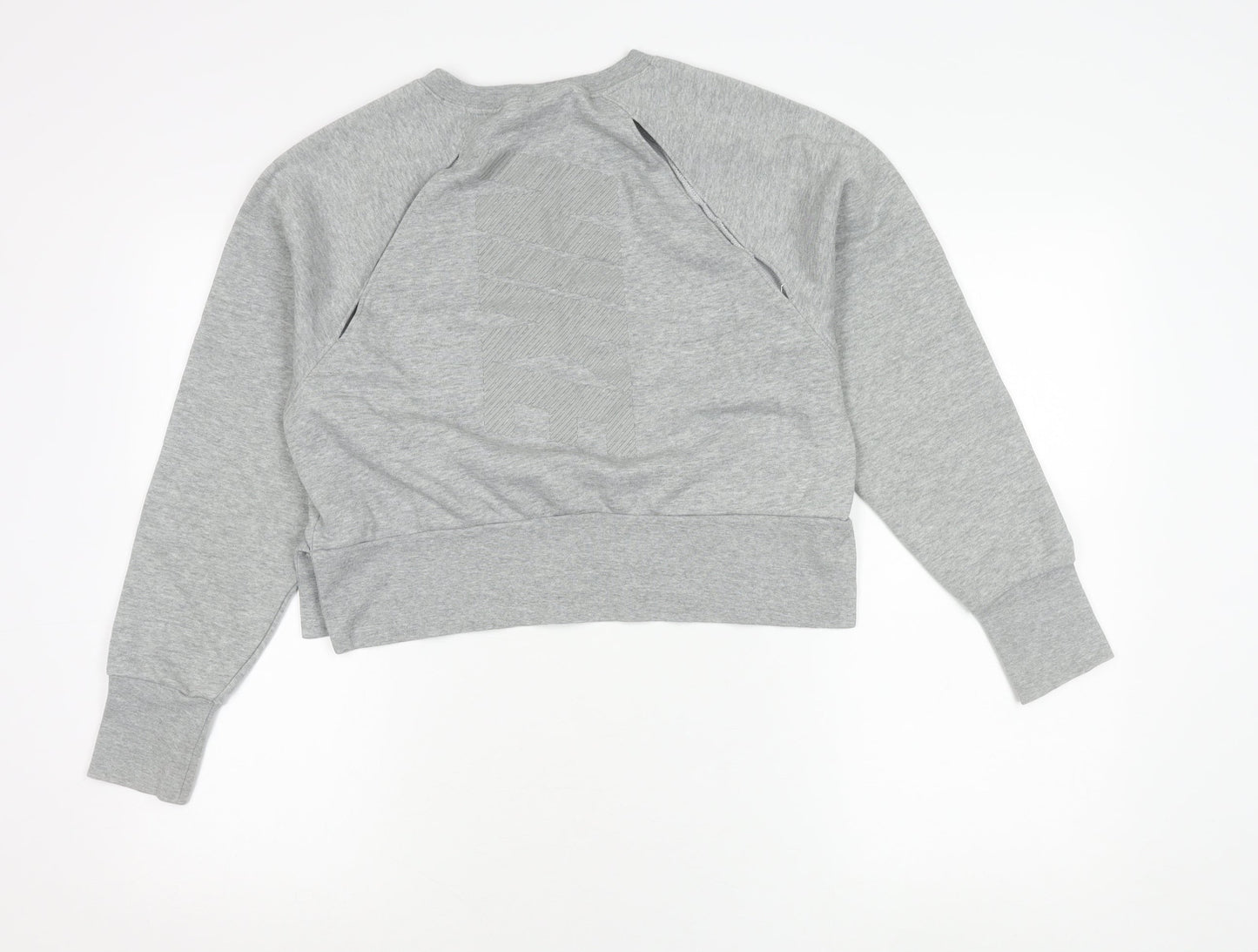 Nike Womens Grey XS Dri-Fit Crew Neck Long Sleeve Sweatshirt