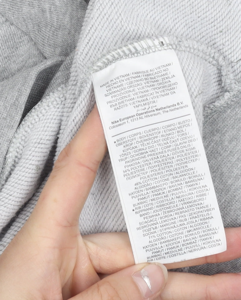 Nike Womens Grey XS Dri-Fit Crew Neck Long Sleeve Sweatshirt