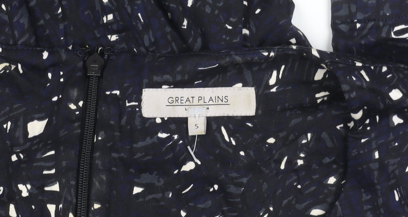 Great Plains Women's Blue Geometric Sheath Dress Size S