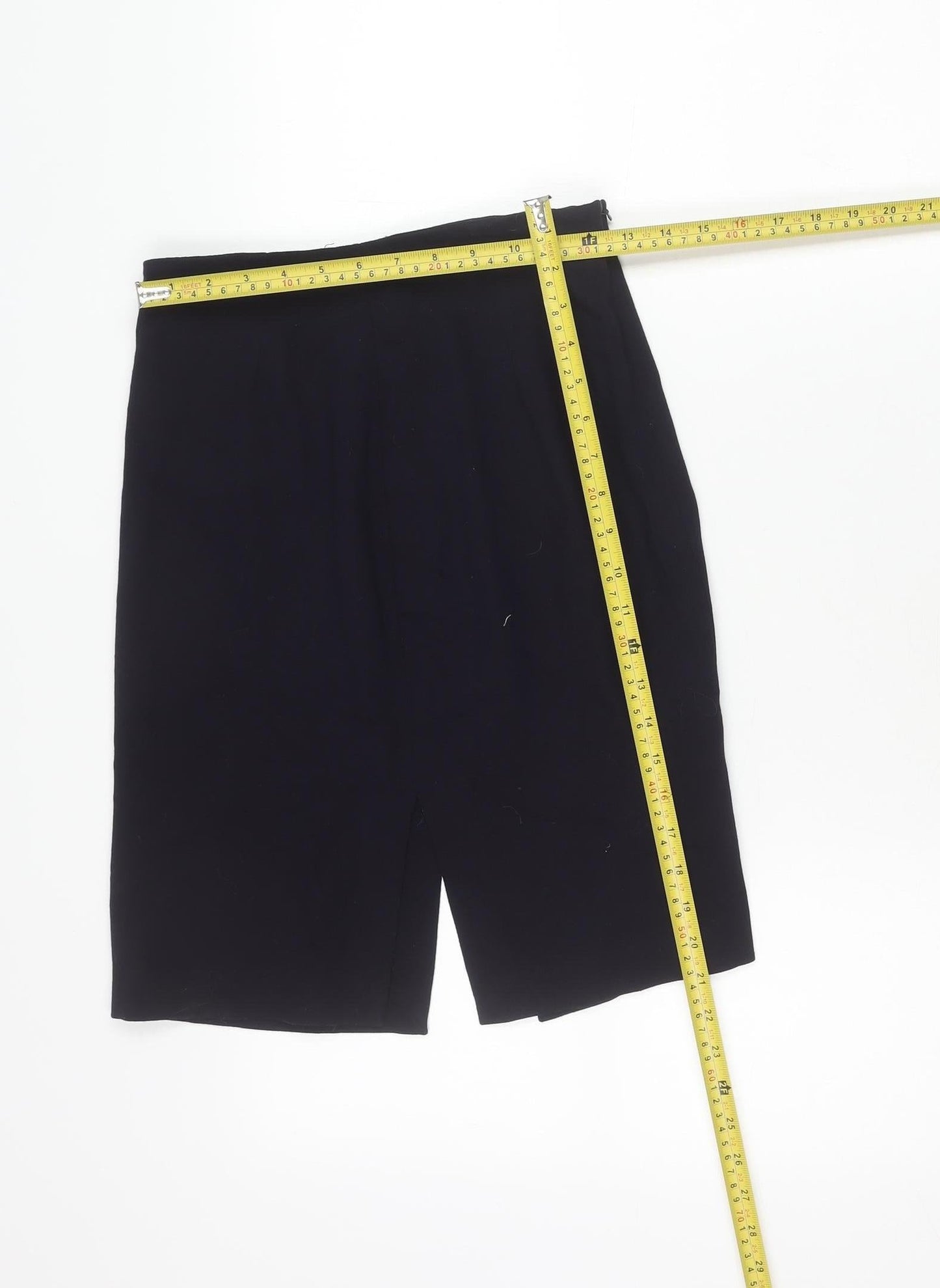 Kay Baker Womens Black Size 10 Pencil Knee Length Skirt Workwear
