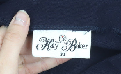 Kay Baker Womens Black Size 10 Pencil Knee Length Skirt Workwear