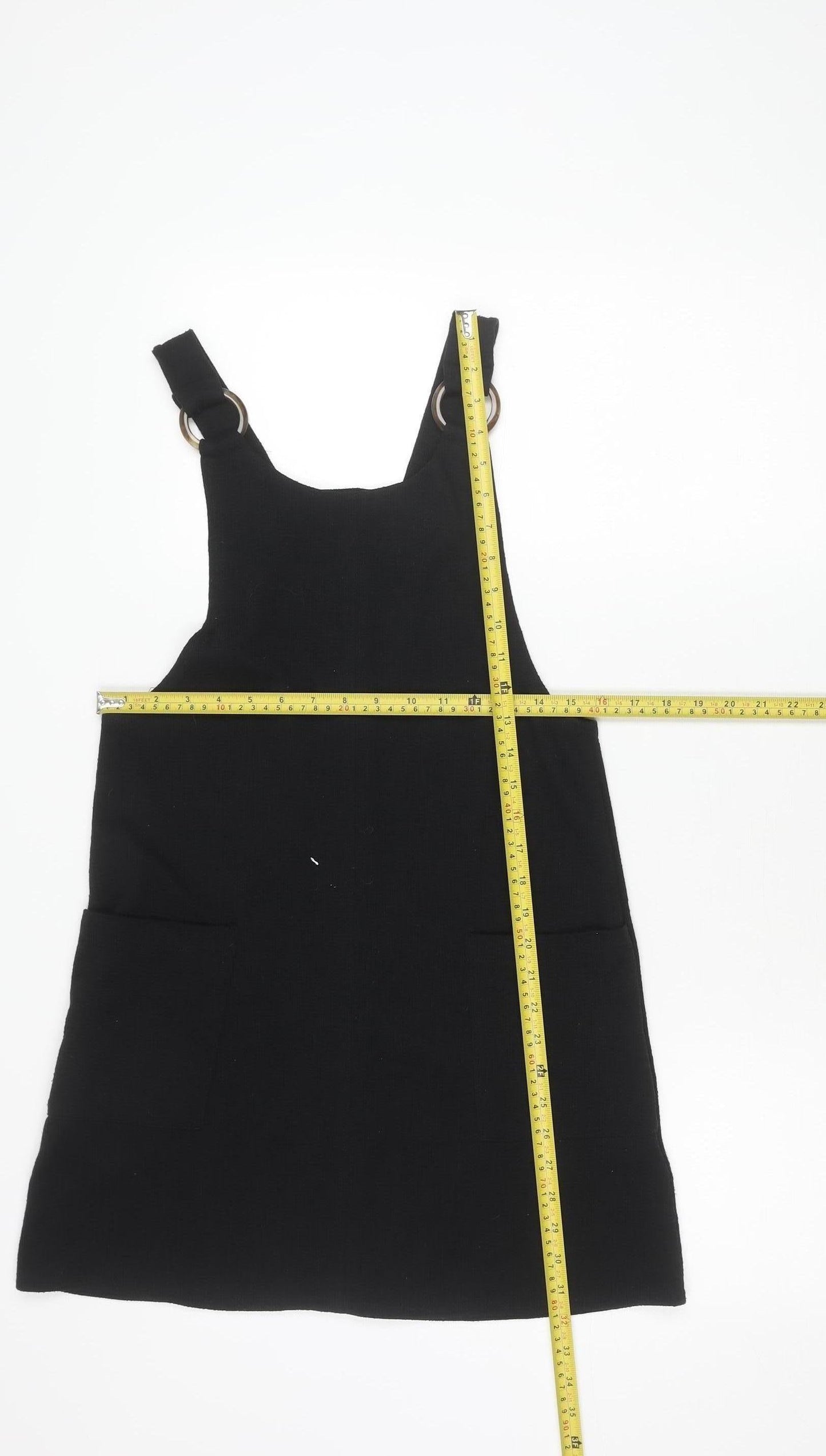 New Look Women’s Black Size 8 Sleeveless Buckle Tank Top
