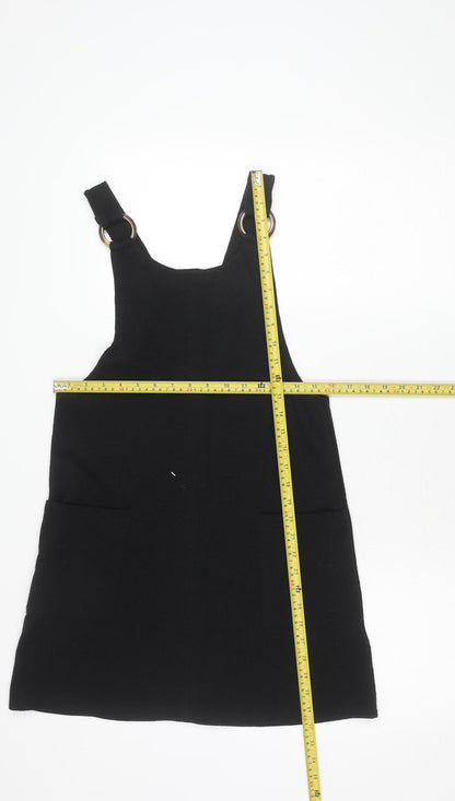 New Look Women’s Black Size 8 Sleeveless Buckle Tank Top