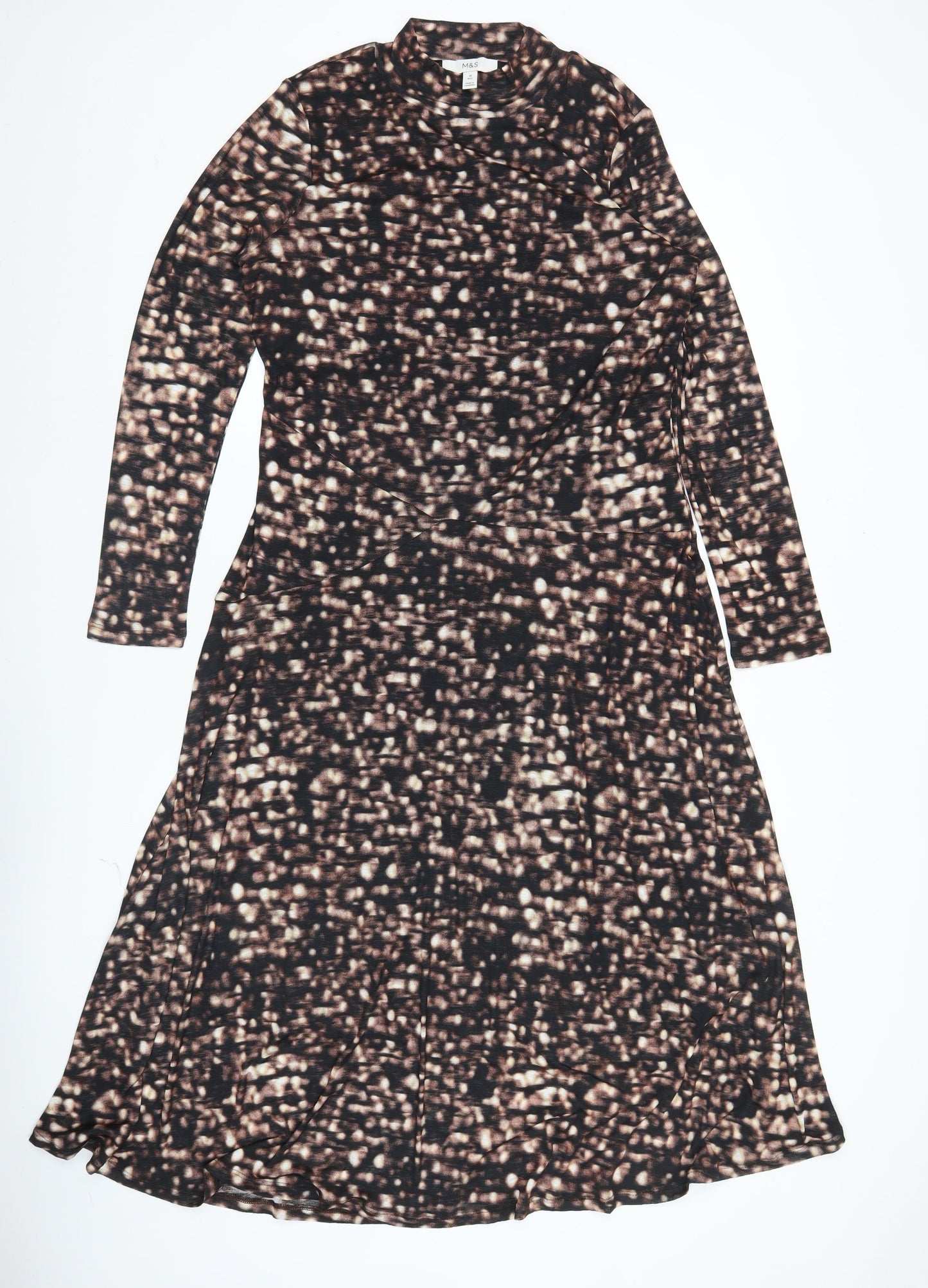 Marks and Spencer Women’s Multicoloured Size 14 Bodycon Midi Dress