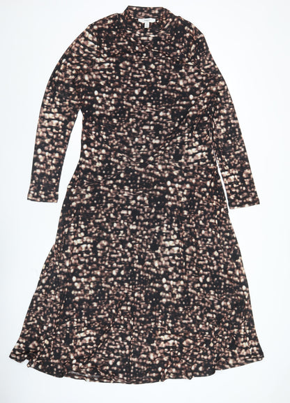 Marks and Spencer Women’s Multicoloured Size 14 Bodycon Midi Dress