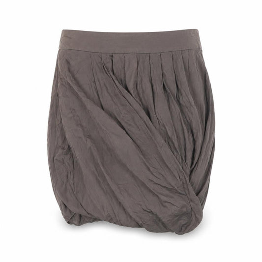Warehouse Women Brown Size 12 Bubble Hem Cotton Skirt