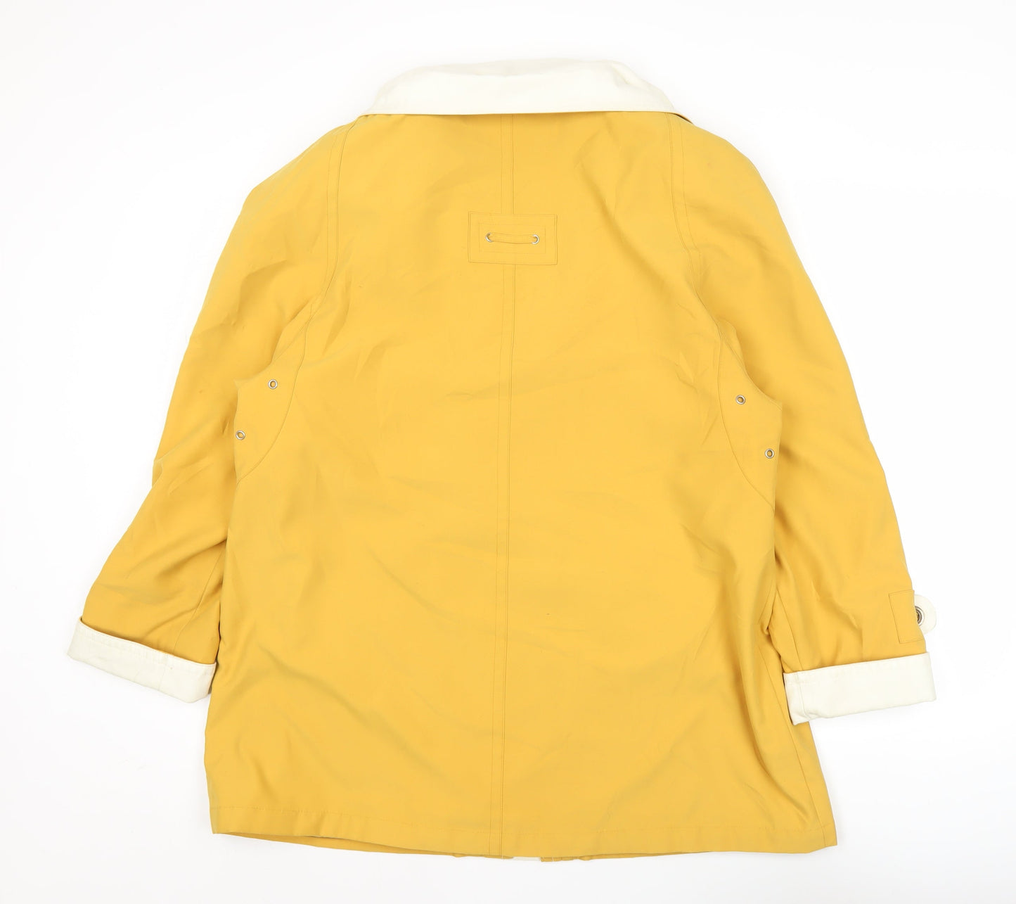First Avenue Classics Womens Yellow Size 14 Rain Coat Jacket Hooded