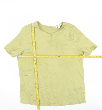 Marks and Spencer Women’s Green Size 8 Regular Fit Blouse