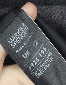 Marks and Spencer Women's Grey Green Colourblock Sheath Dress UK 12