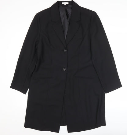 Fashion Plus Womens Black Size 14 Tailored Formal Suit Jacket