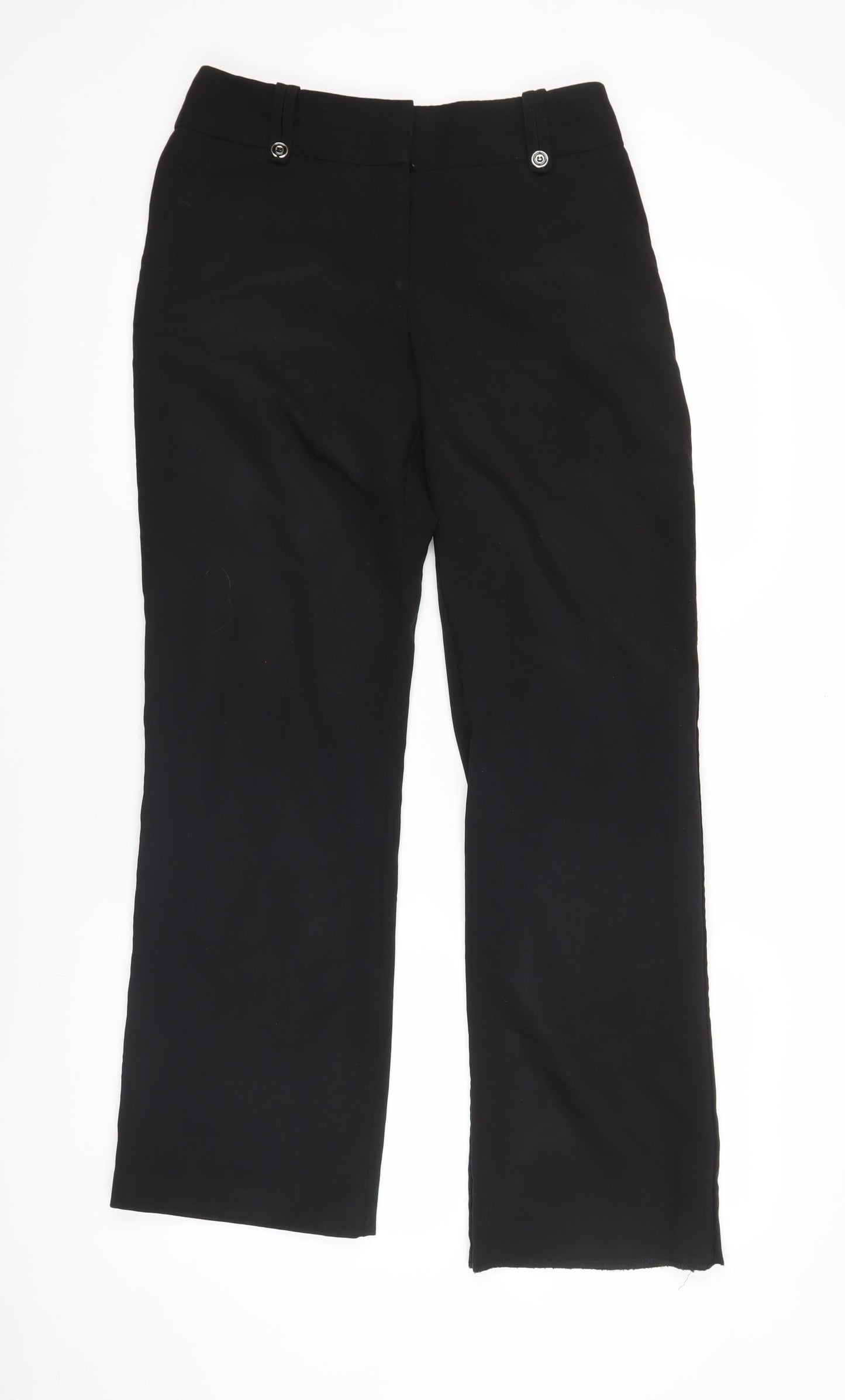 BHS Women’s Black Size 10 Straight Leg Dress Trousers Workwear