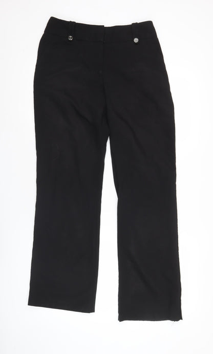 BHS Women’s Black Size 10 Straight Leg Dress Trousers Workwear