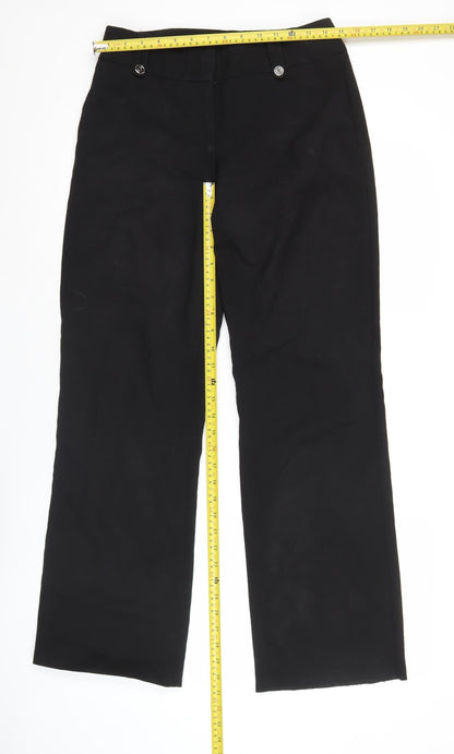 BHS Women’s Black Size 10 Straight Leg Dress Trousers Workwear