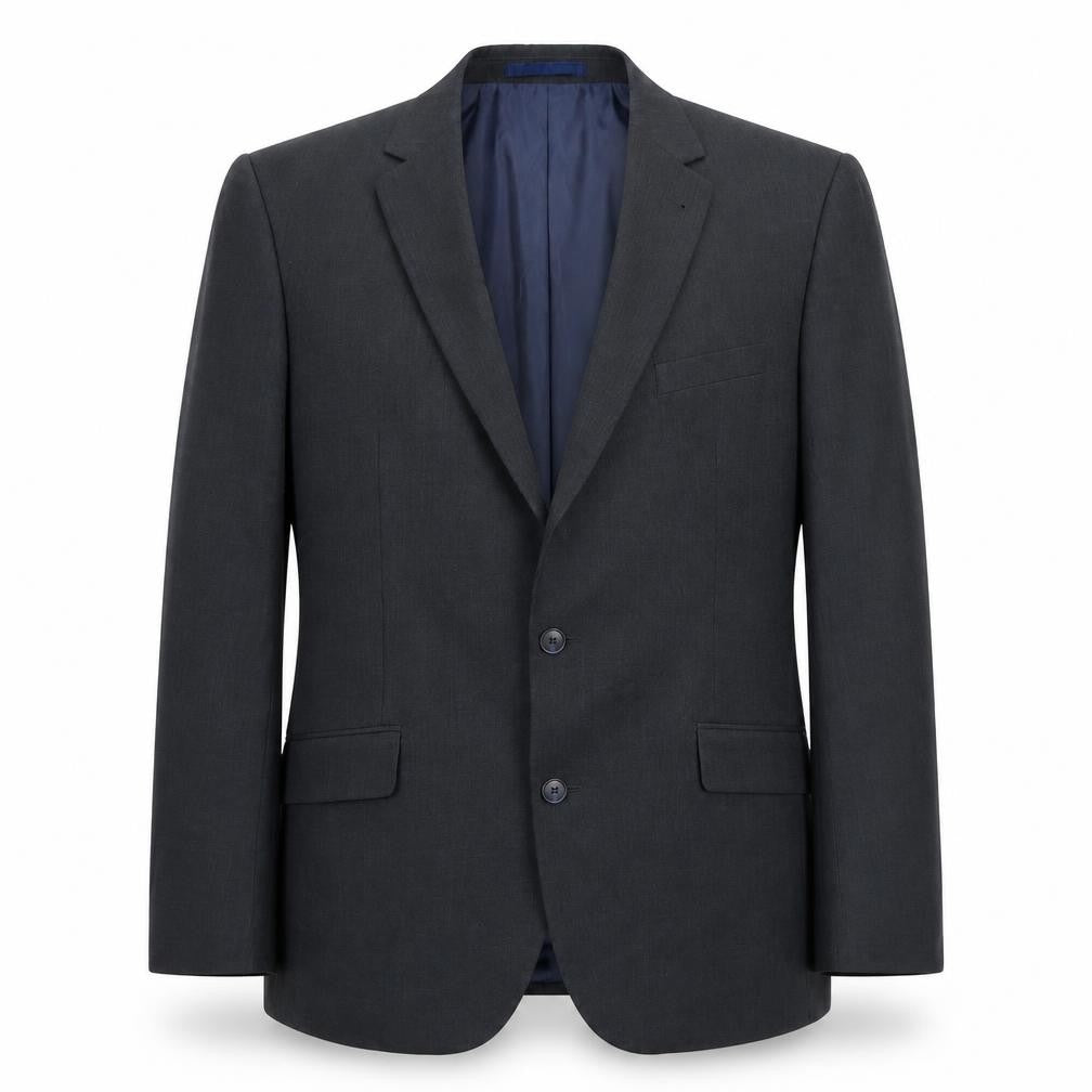 Front view of Taylor & Wright Men’s Grey 44R Notch Lapel Blazer Jacket