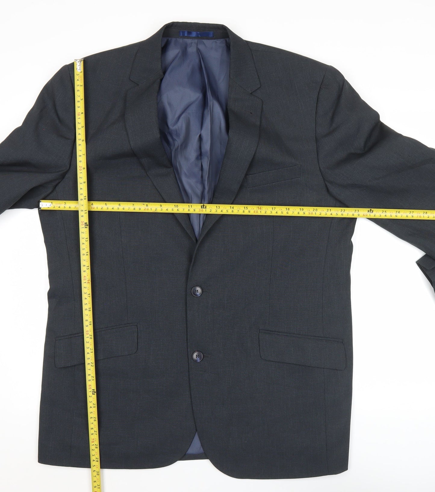 Taylor & Wright Men’s Grey 44R Notch Lapel Blazer Jacket