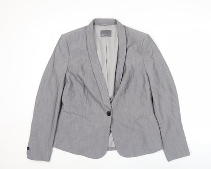 Papaya Women’s Grey Blazer Size 14 Classic Work Office Jacket