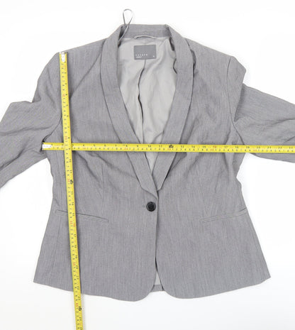 Papaya Women’s Grey Blazer Size 14 Classic Work Office Jacket
