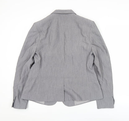 Papaya Women’s Grey Blazer Size 14 Classic Work Office Jacket