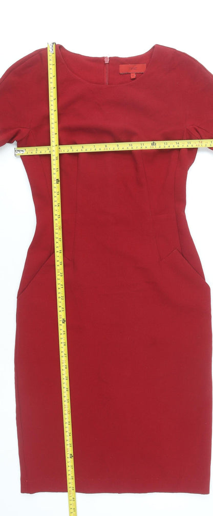 Next Women’s Red Sheath Knee Length Dress Size 6