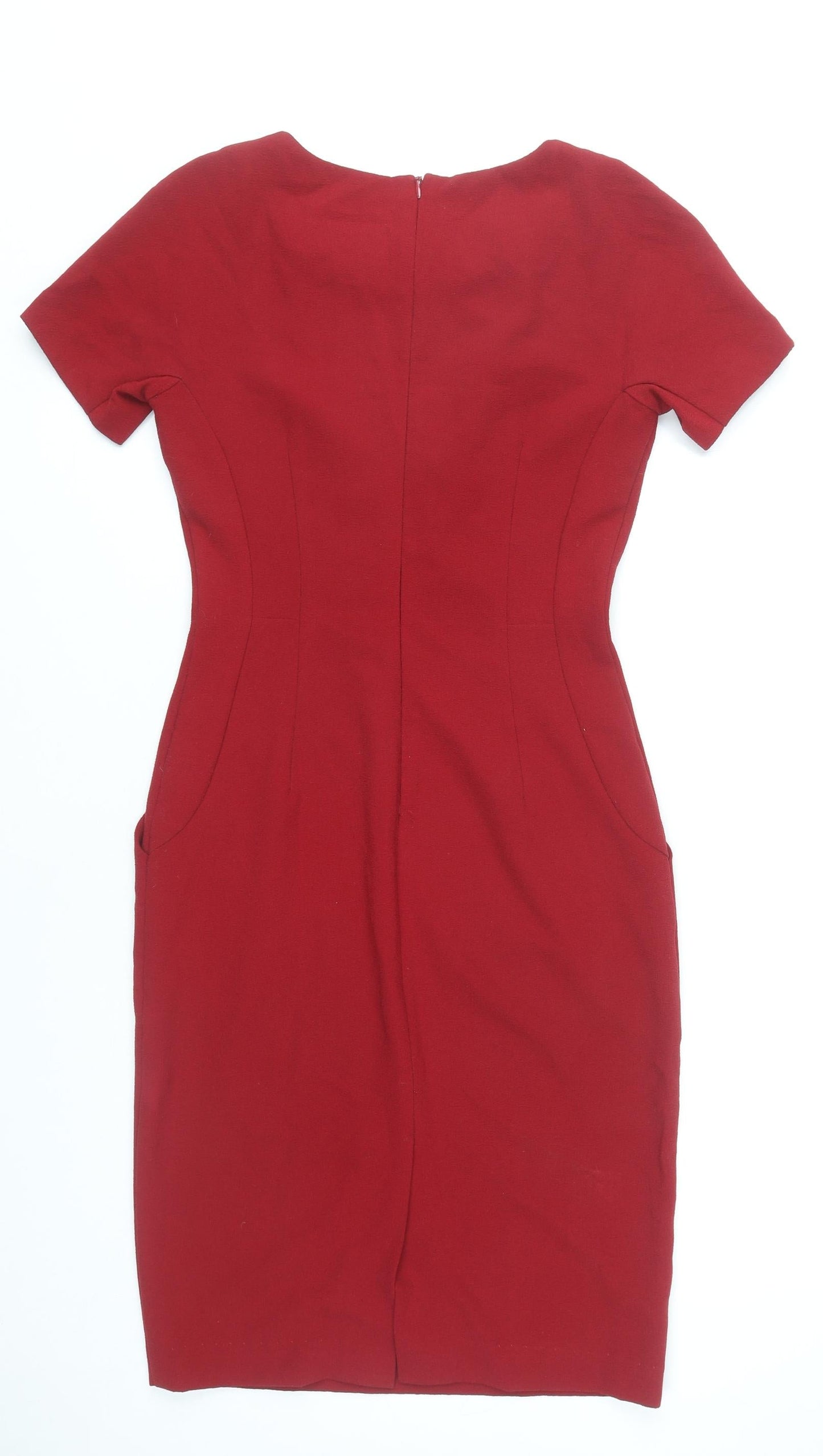 Next Women’s Red Sheath Knee Length Dress Size 6