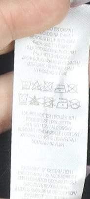Harry Potter Girls Black Hoodie 9-10 Years Pullover Glitter Platform 9¾