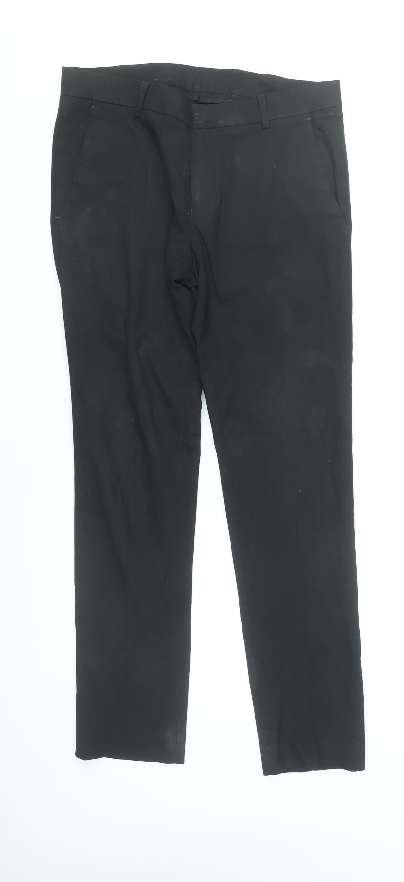 Topman Men’s Black Slim Fit Dress Pants Trousers Size 30W 30L