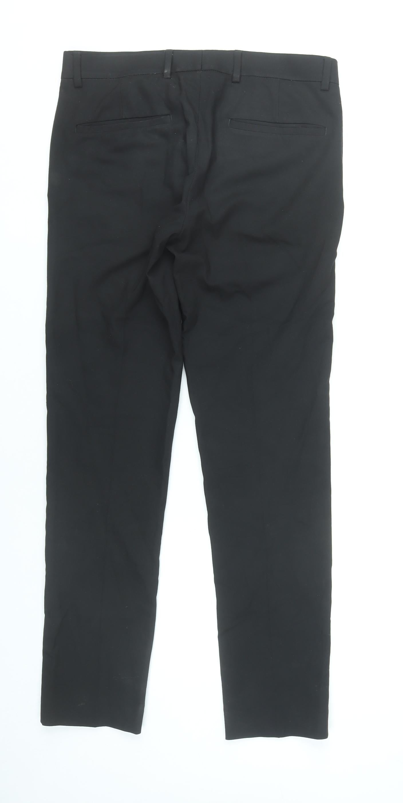 Topman Men’s Black Slim Fit Dress Pants Trousers Size 30W 30L