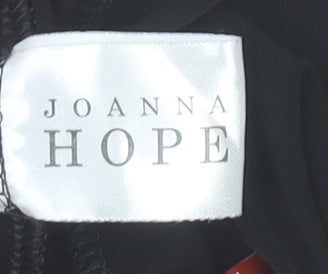 Joanna Hope Women’s Black Size 12 Sleeveless Beaded Wrap Dress