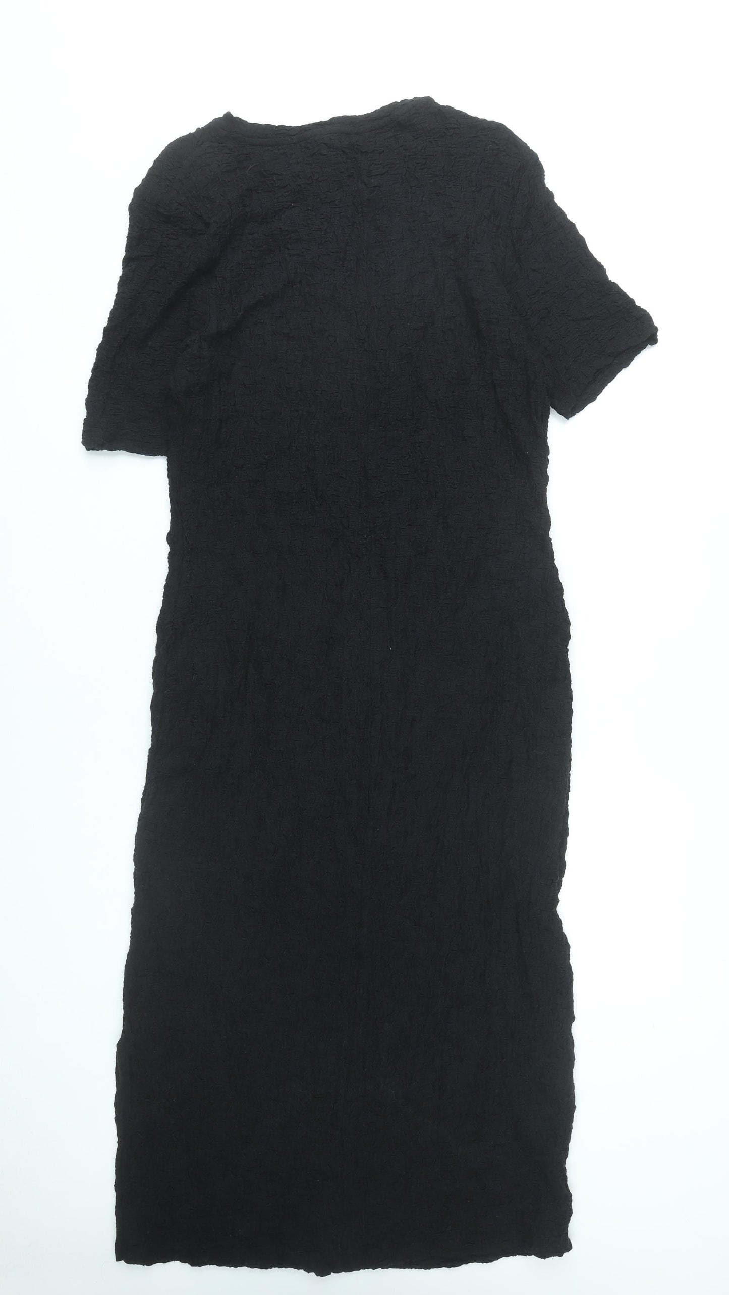Marks and Spencer Women’s Black Sheath Dress Size 16 Short Sleeve