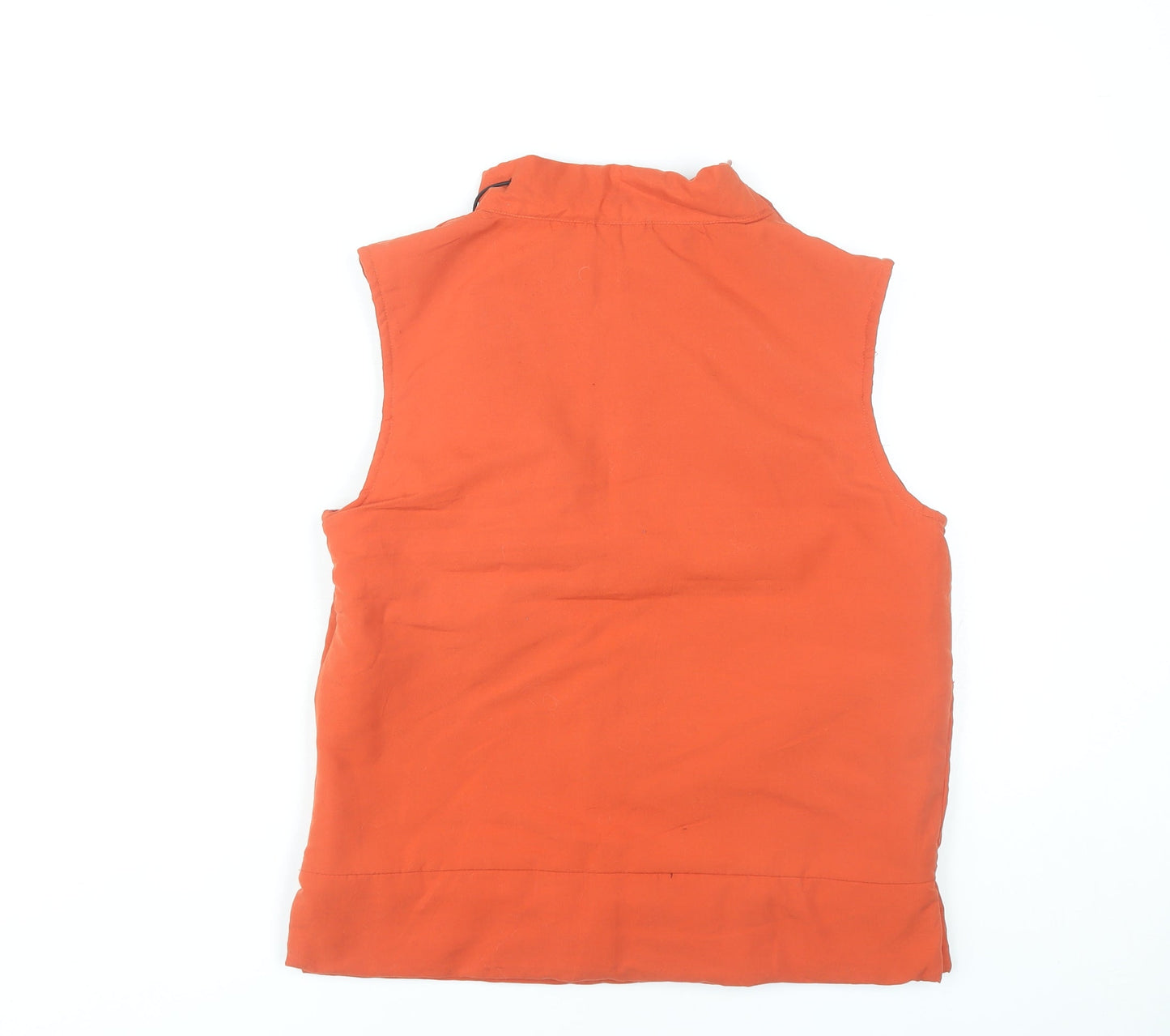 Frequency Women’s Orange Sleeveless High Neck Tank Top Size 10
