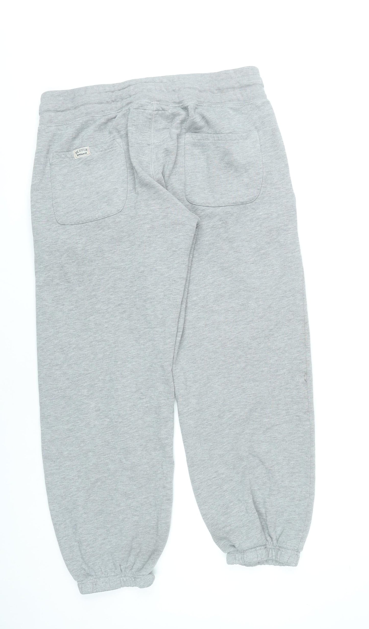 Duffer Mens Grey Sweatpants Size M Regular Fit Casual Trousers