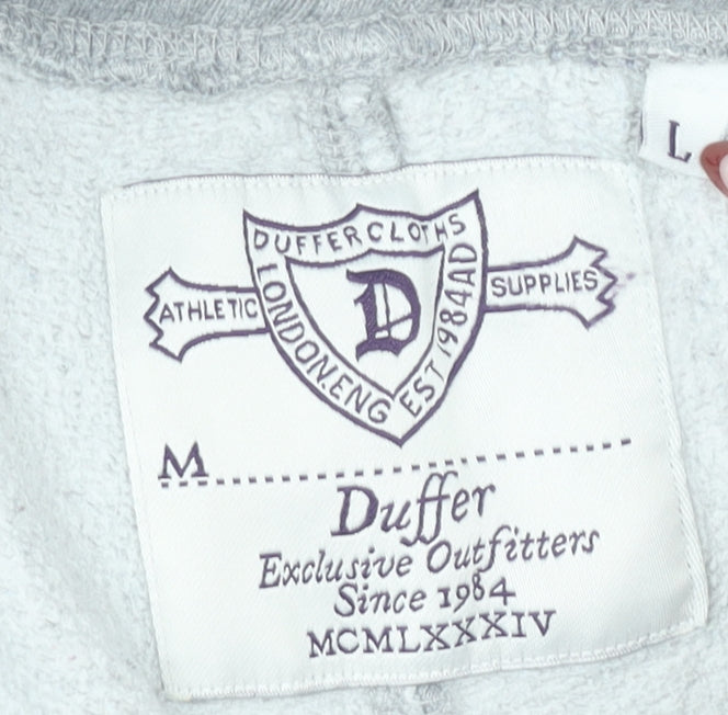 Duffer Mens Grey Sweatpants Size M Regular Fit Casual Trousers