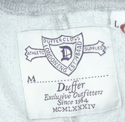 Duffer Mens Grey Sweatpants Size M Regular Fit Casual Trousers