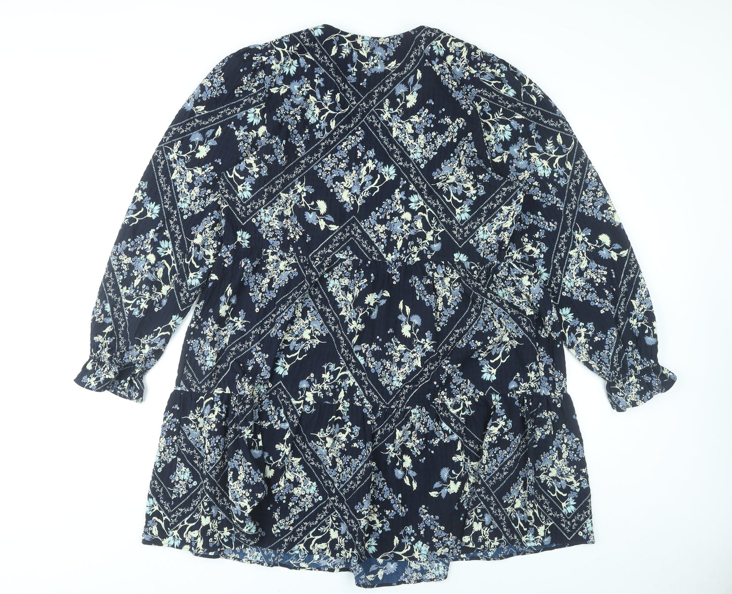 Marks and Spencer Women’s Blue Floral Shift Dress Size 16