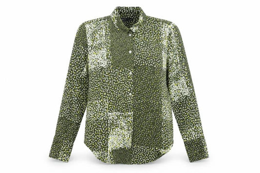 Marks and Spencer Women’s Green Button-Up Blouse Size 6 Polyester