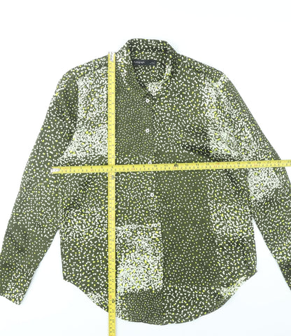 Marks and Spencer Women’s Green Button-Up Blouse Size 6 Polyester