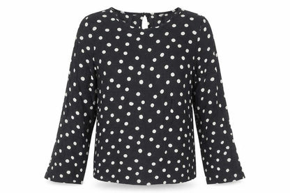 Marks and Spencer Women’s Black Polka Dot Blouse Size 8 Regular