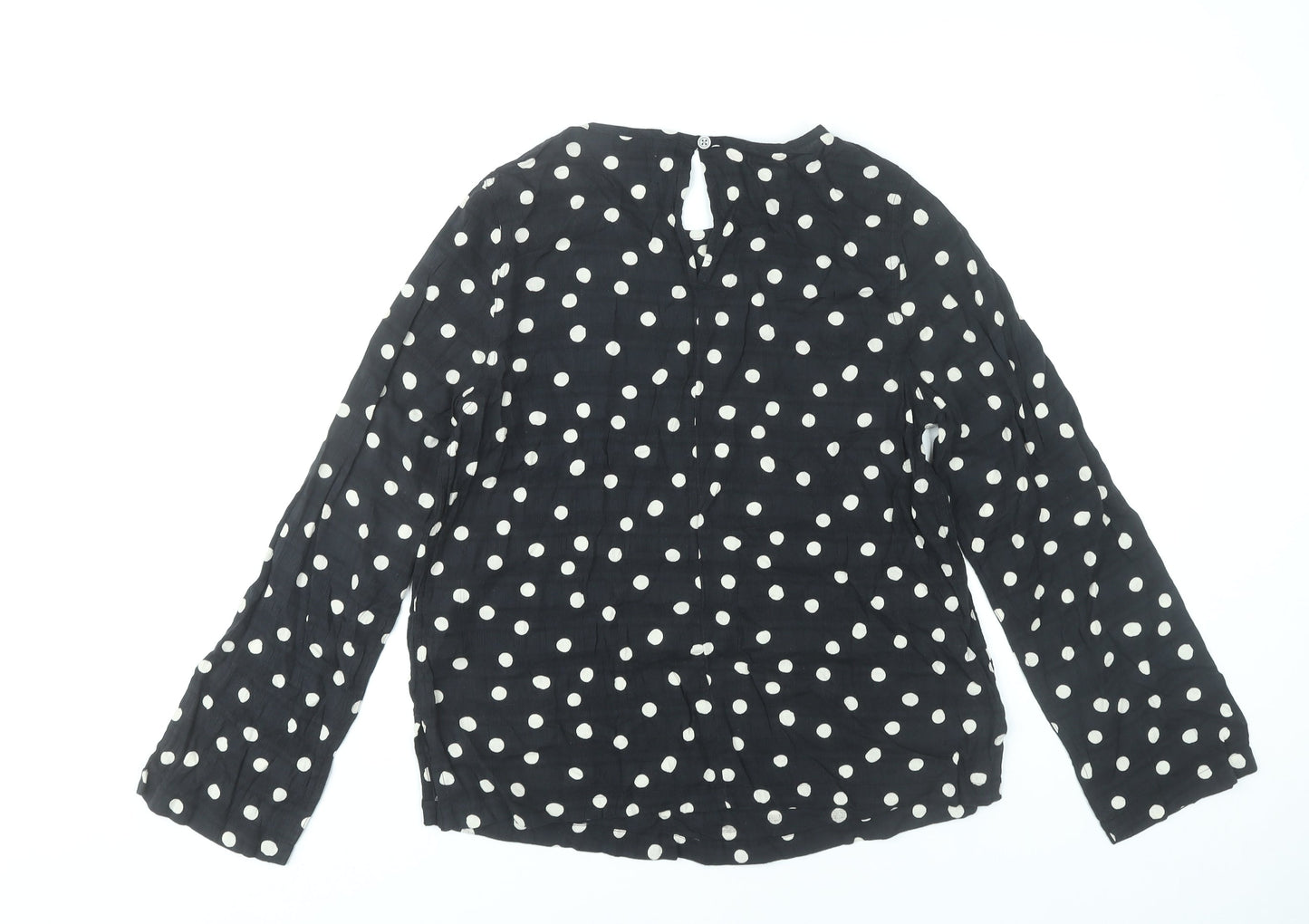 Marks and Spencer Women’s Black Polka Dot Blouse Size 8 Regular