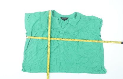 Live Unlimited Women’s Green Tunic Blouse Size 14 Viscose