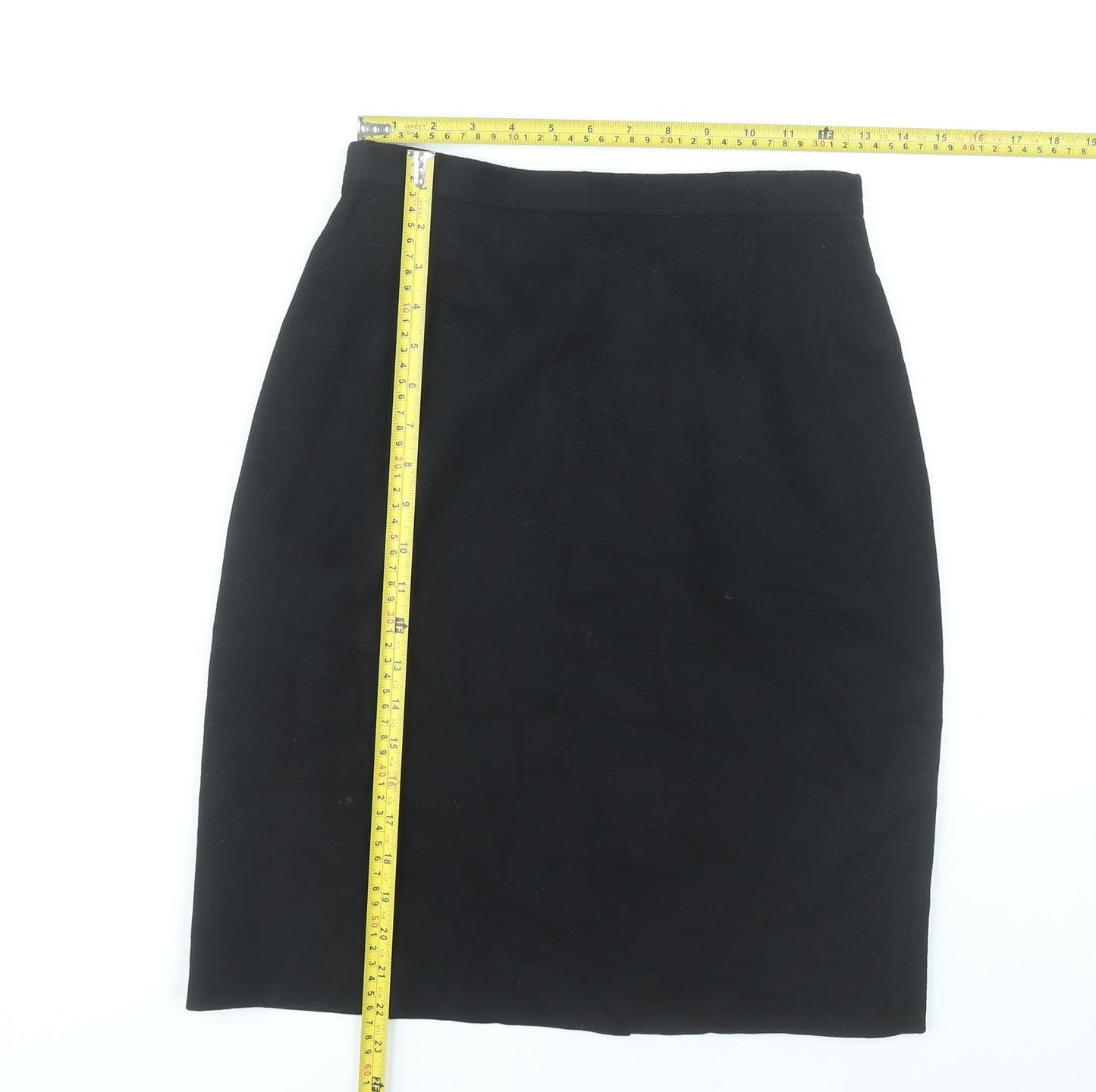 Jigsaw Womens Black Size 10 Pencil Knee Length Work Skirt