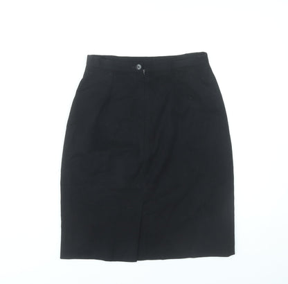 Jigsaw Womens Black Size 10 Pencil Knee Length Work Skirt
