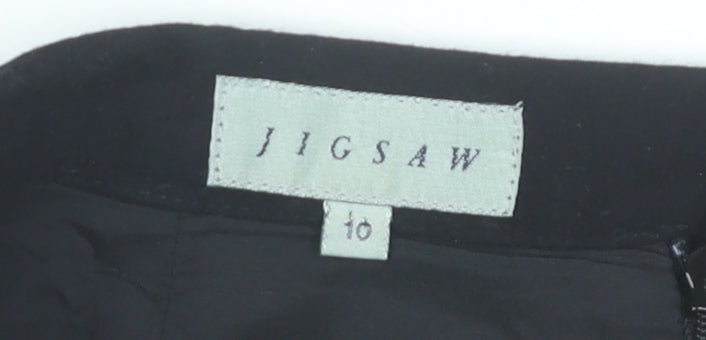 Jigsaw Womens Black Size 10 Pencil Knee Length Work Skirt