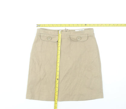 Boden Women’s Beige Straight Pencil Skirt UK 8 Knee Length